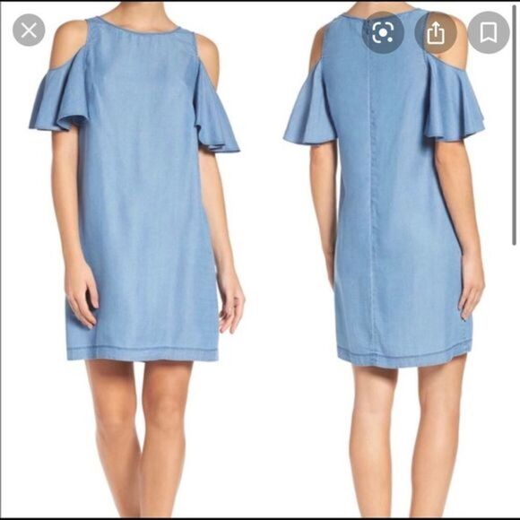 #120 CHELSEA 28 cold shoulder dress - Picture 1 of 7